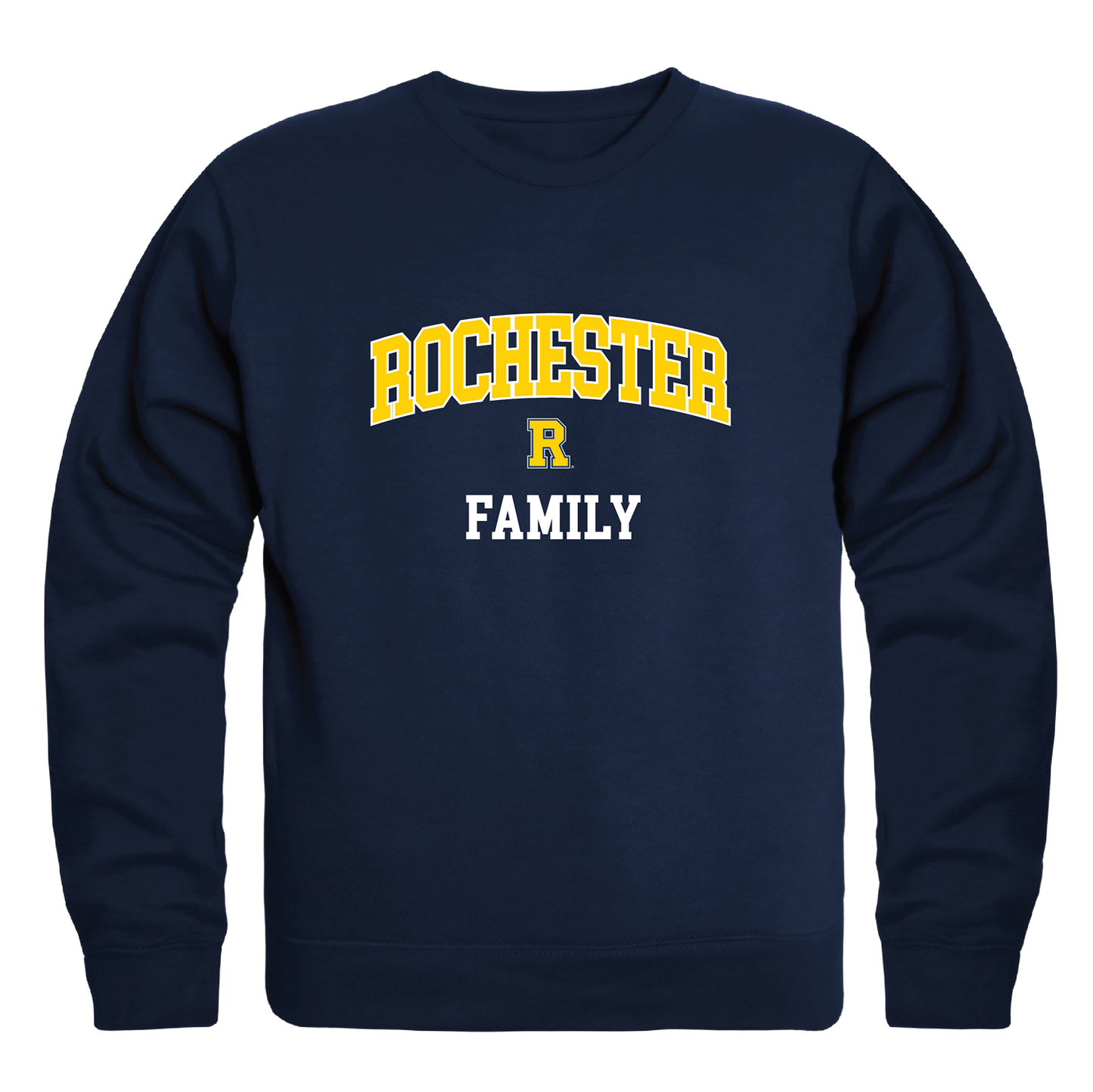 University of Rochester YellowJackets Family Crewneck Pullover Sweatshirt Sweater