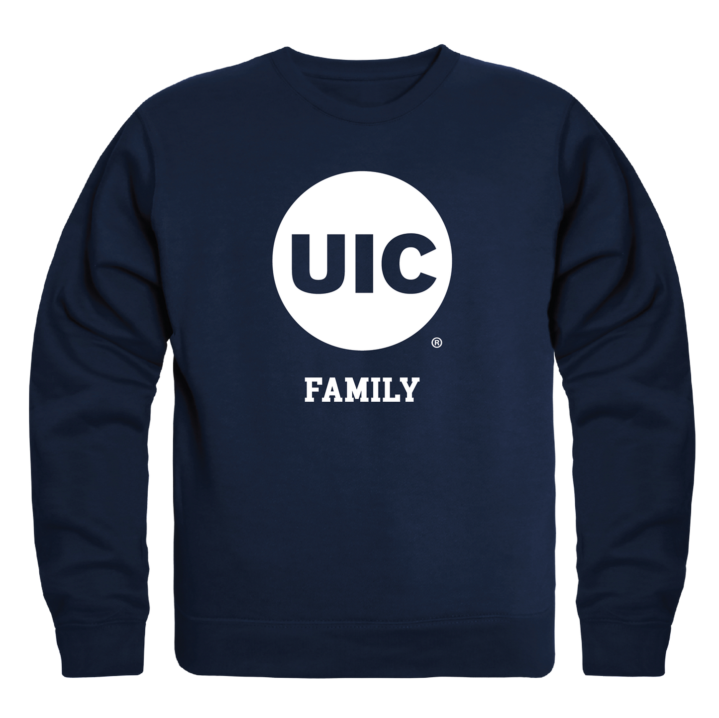 UIC University of Illinois at Chicago Flames Family Crewneck Pullover Sweatshirt Sweater