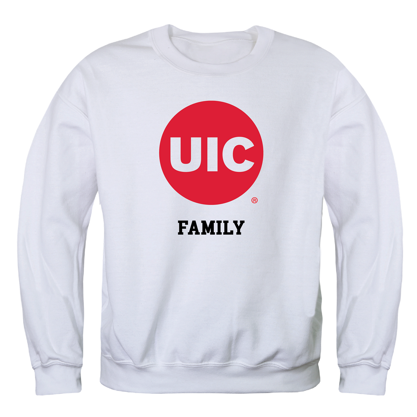 UIC University of Illinois at Chicago Flames Family Crewneck Pullover Sweatshirt Sweater