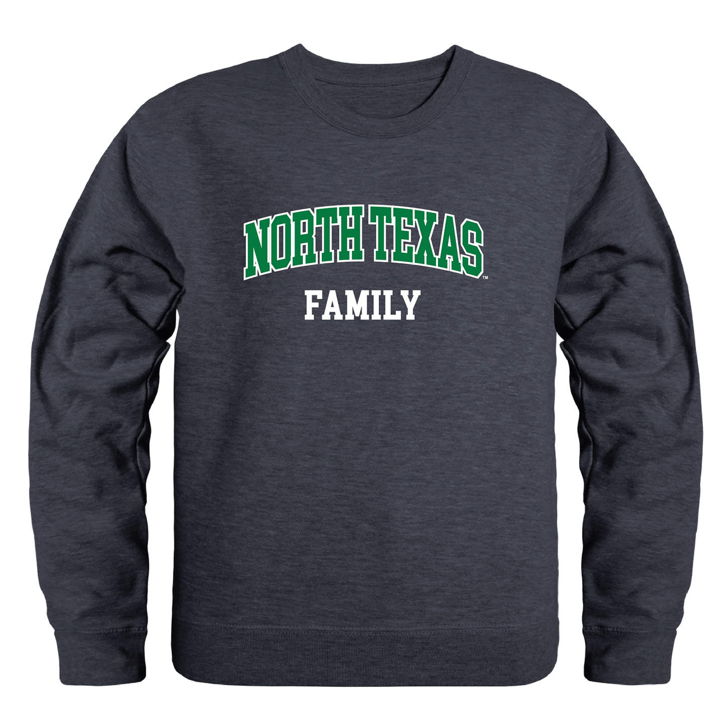 UNT University of North Texas Mean Green Family Crewneck Pullover Sweatshirt Sweater