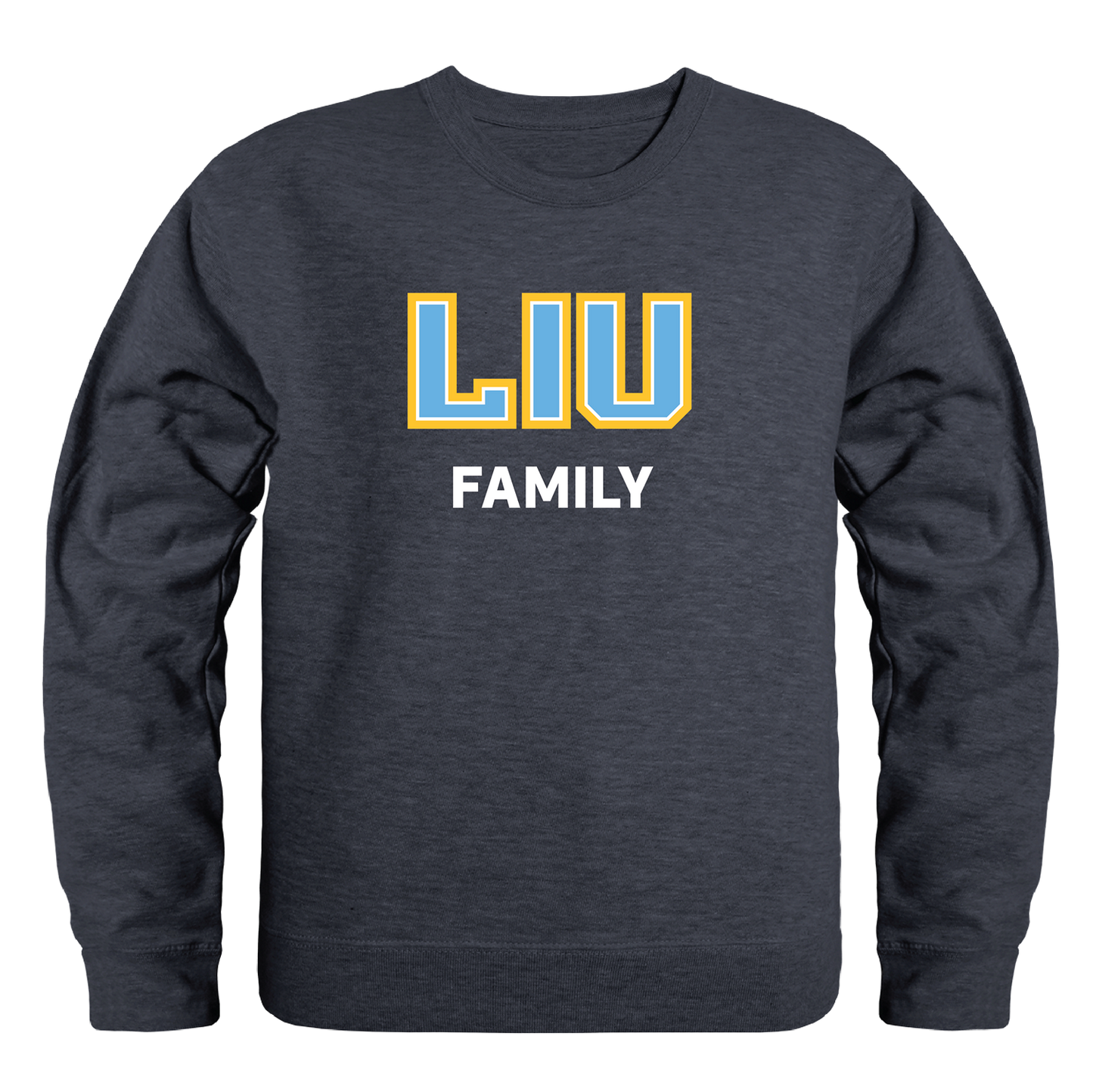 Long Island University Family Crewneck Pullover Sweatshirt Sweater