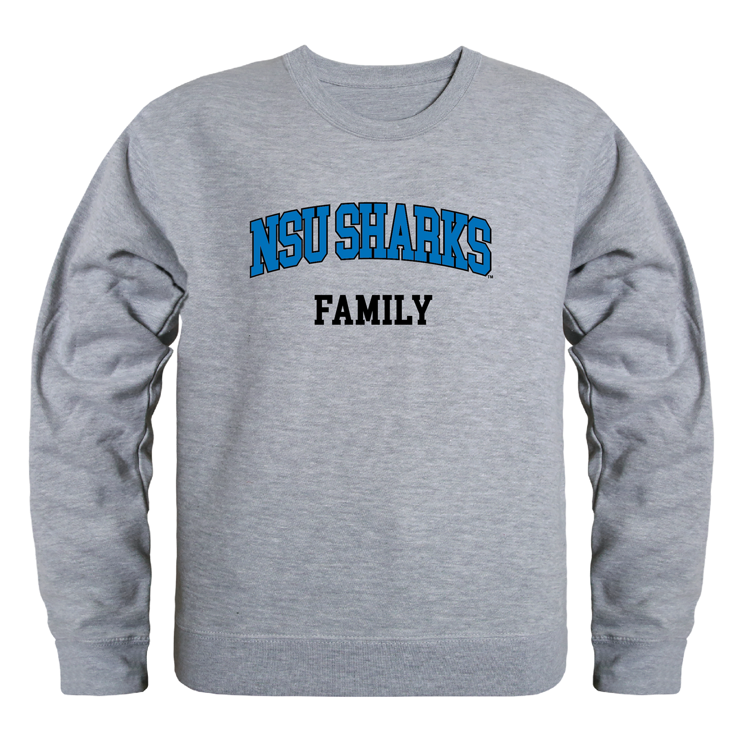 NSU Nova Southeastern University Sharks Family Crewneck Pullover Sweatshirt Sweater