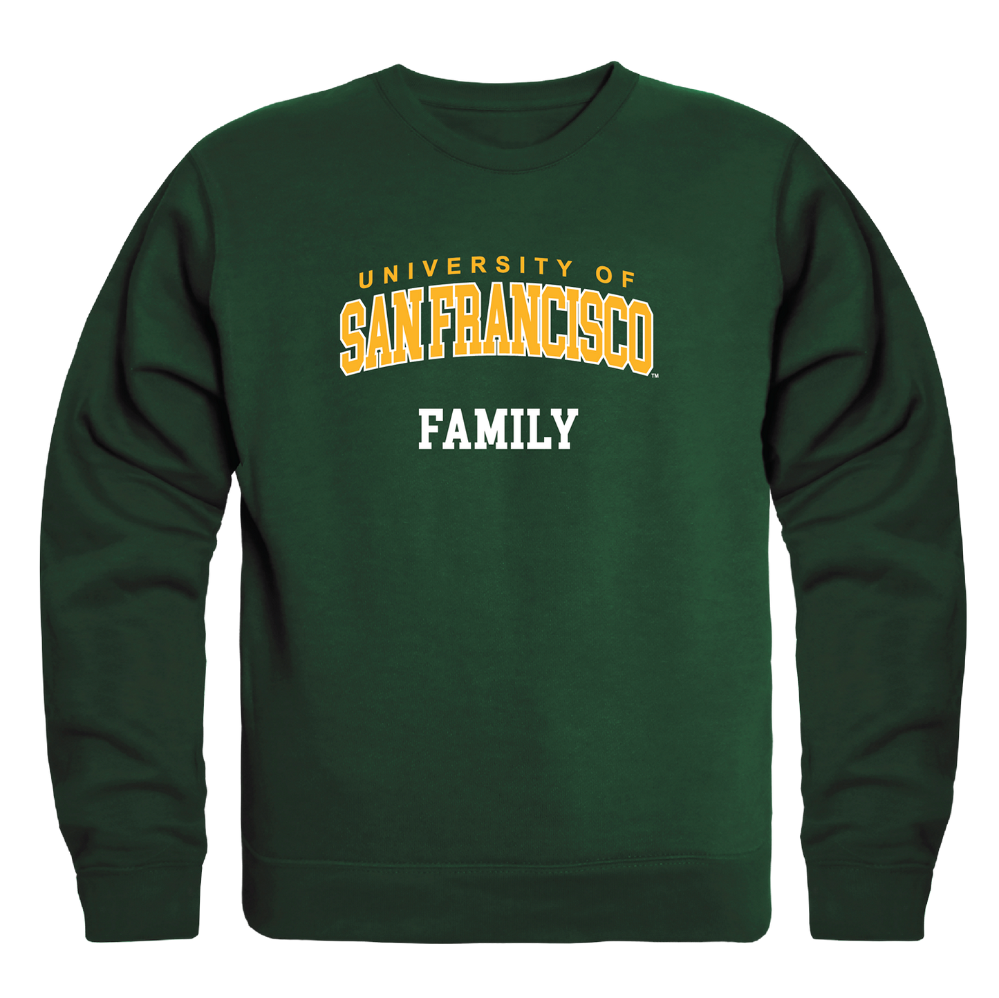 USFCA University of San Francisco Dons Family Crewneck Pullover Sweatshirt Sweater