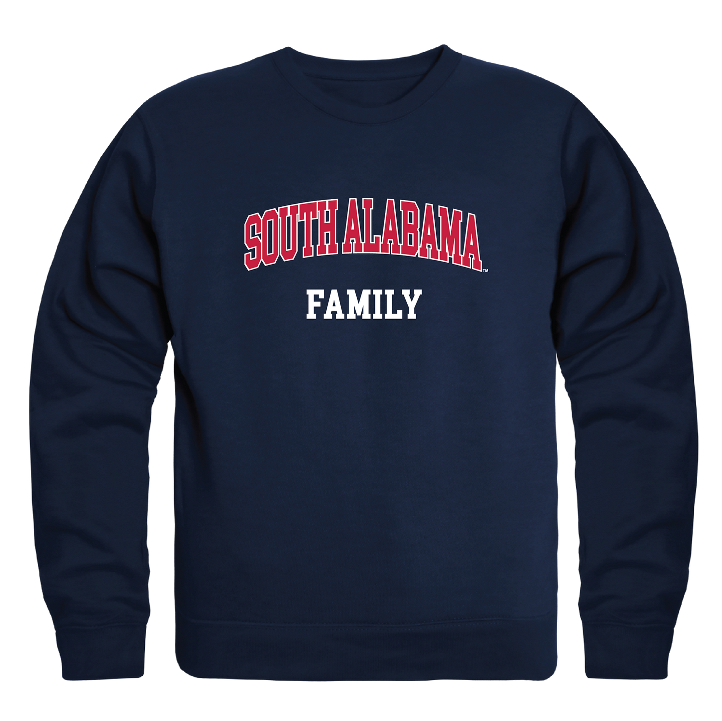University of South Alabama Jaguars Family Crewneck Pullover Sweatshirt Sweater