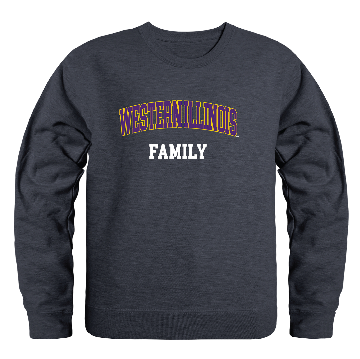 Western Illinois University Leathernecks Family Crewneck Pullover Sweatshirt Sweater