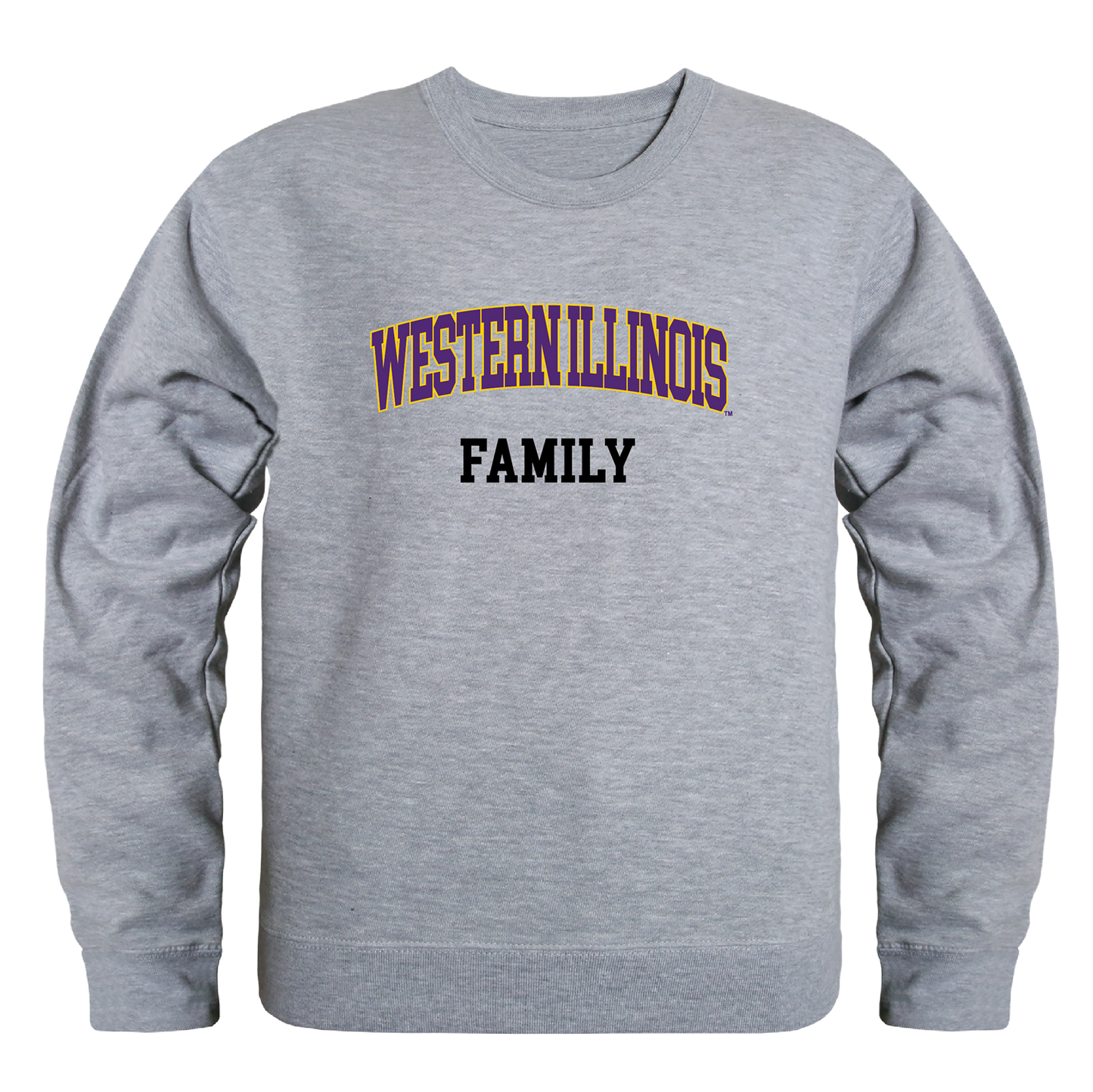 Western Illinois University Leathernecks Family Crewneck Pullover Sweatshirt Sweater