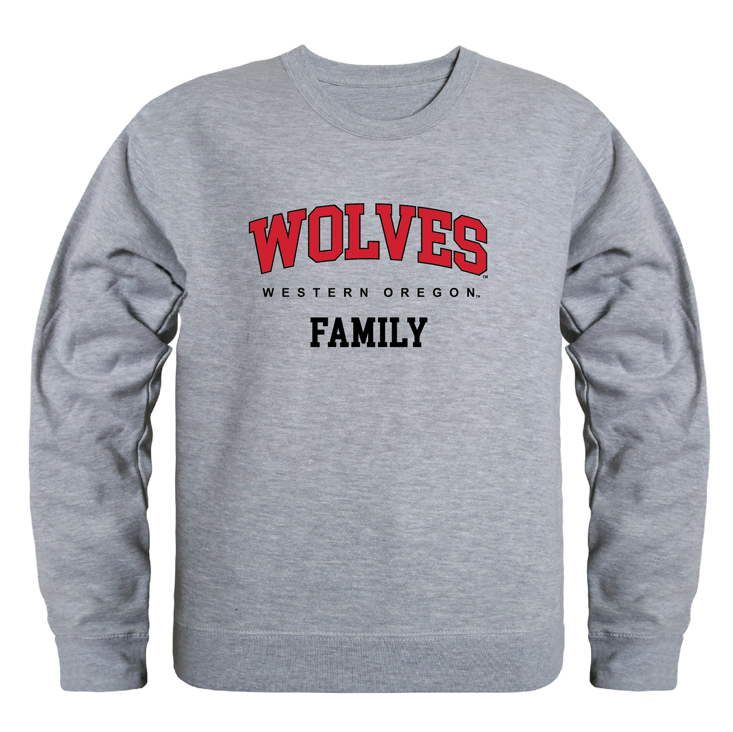 Western Oregon University Wolves Family Crewneck Pullover Sweatshirt Sweater