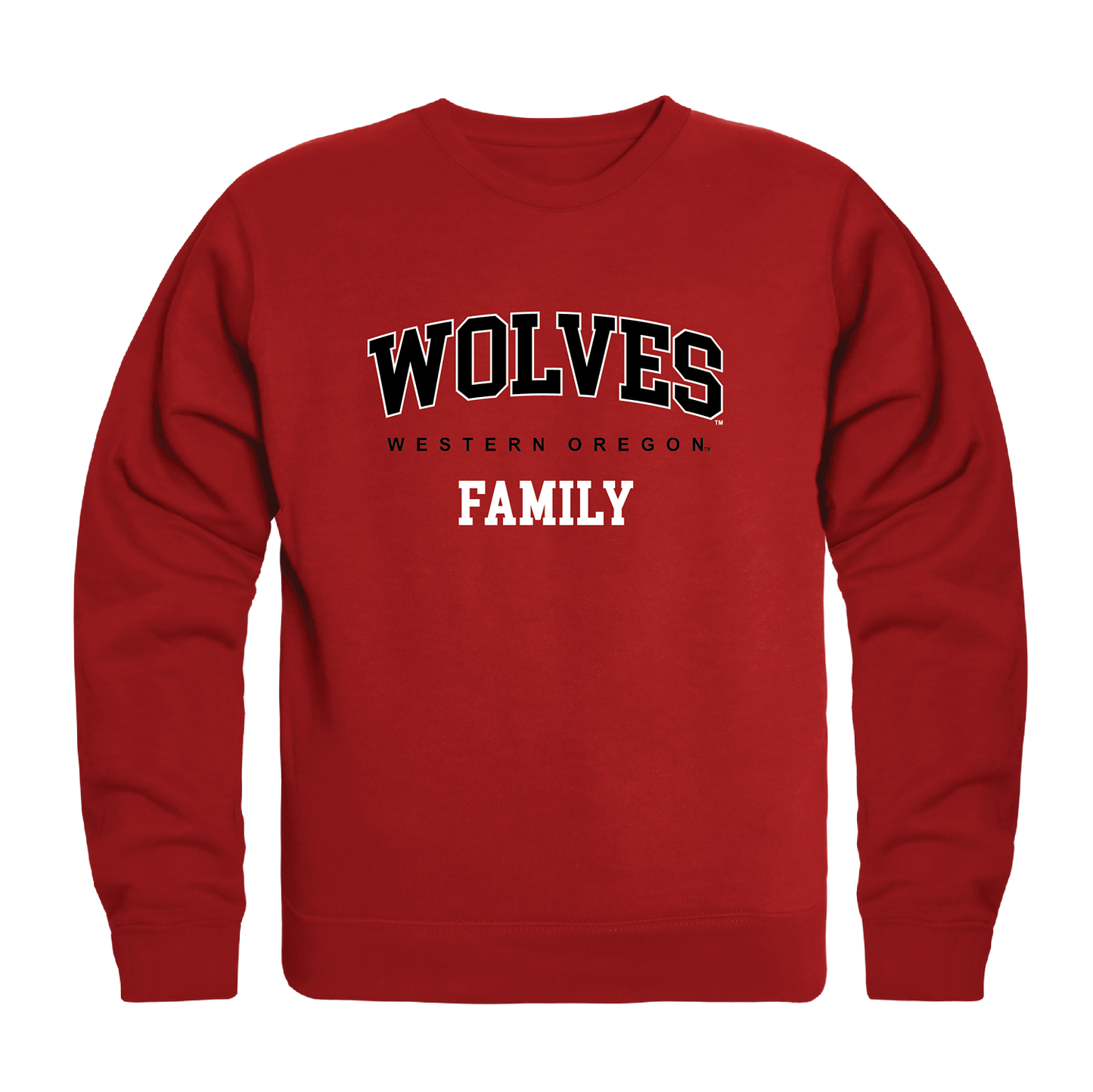 Western Oregon University Wolves Family Crewneck Pullover Sweatshirt Sweater