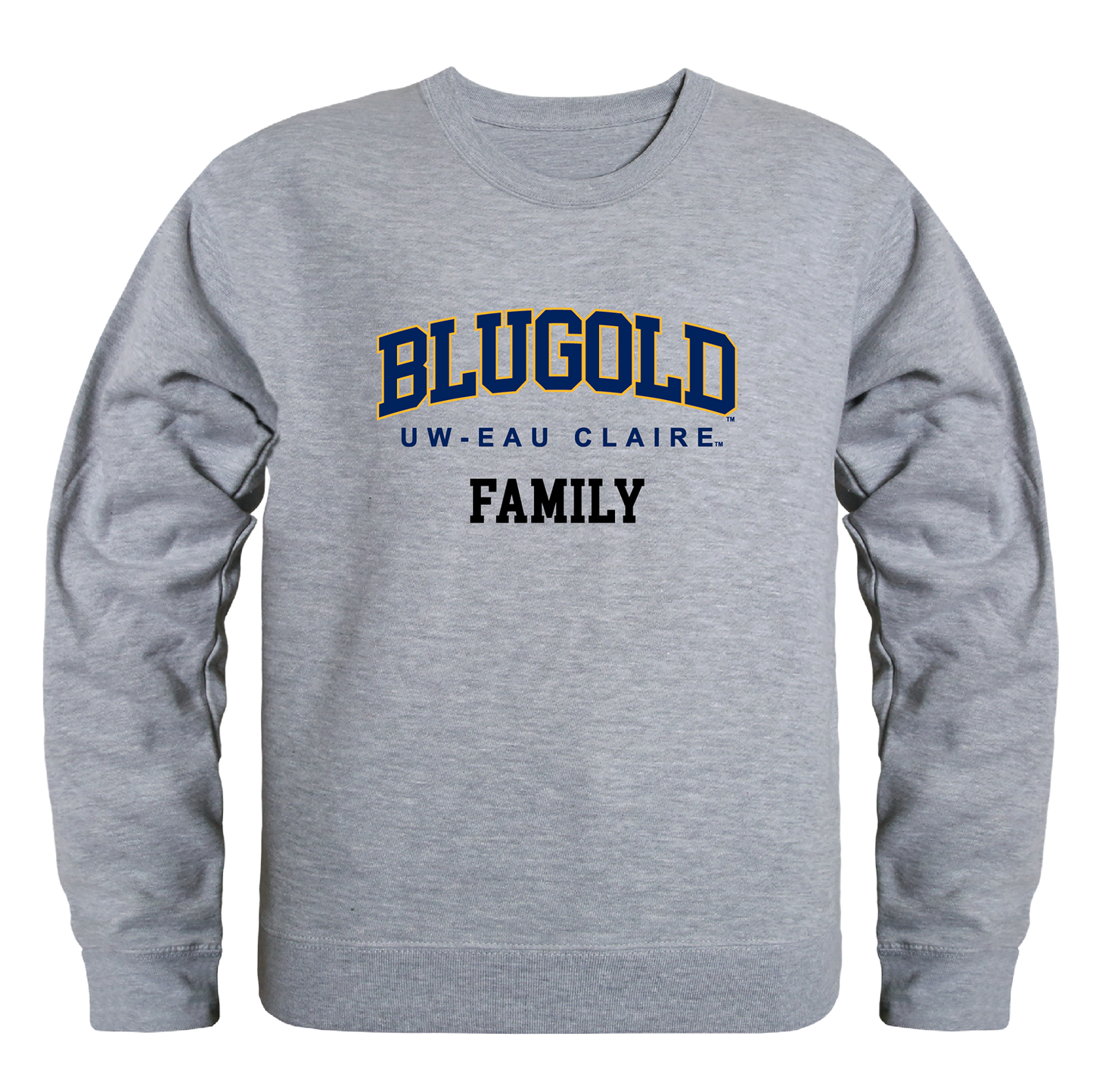 UWEC University of Wisconsin-Eau Claire Blugolds Family Crewneck Pullover Sweatshirt Sweater