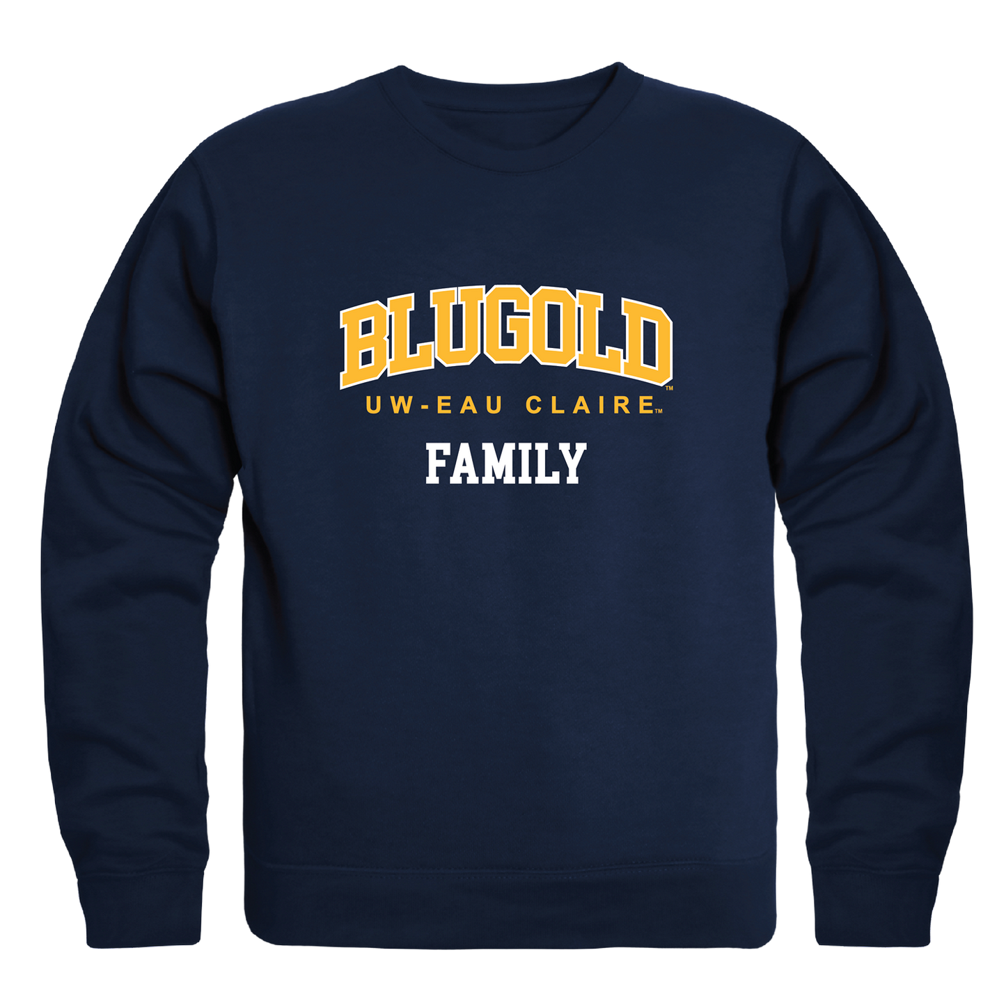 UWEC University of Wisconsin-Eau Claire Blugolds Family Crewneck Pullover Sweatshirt Sweater