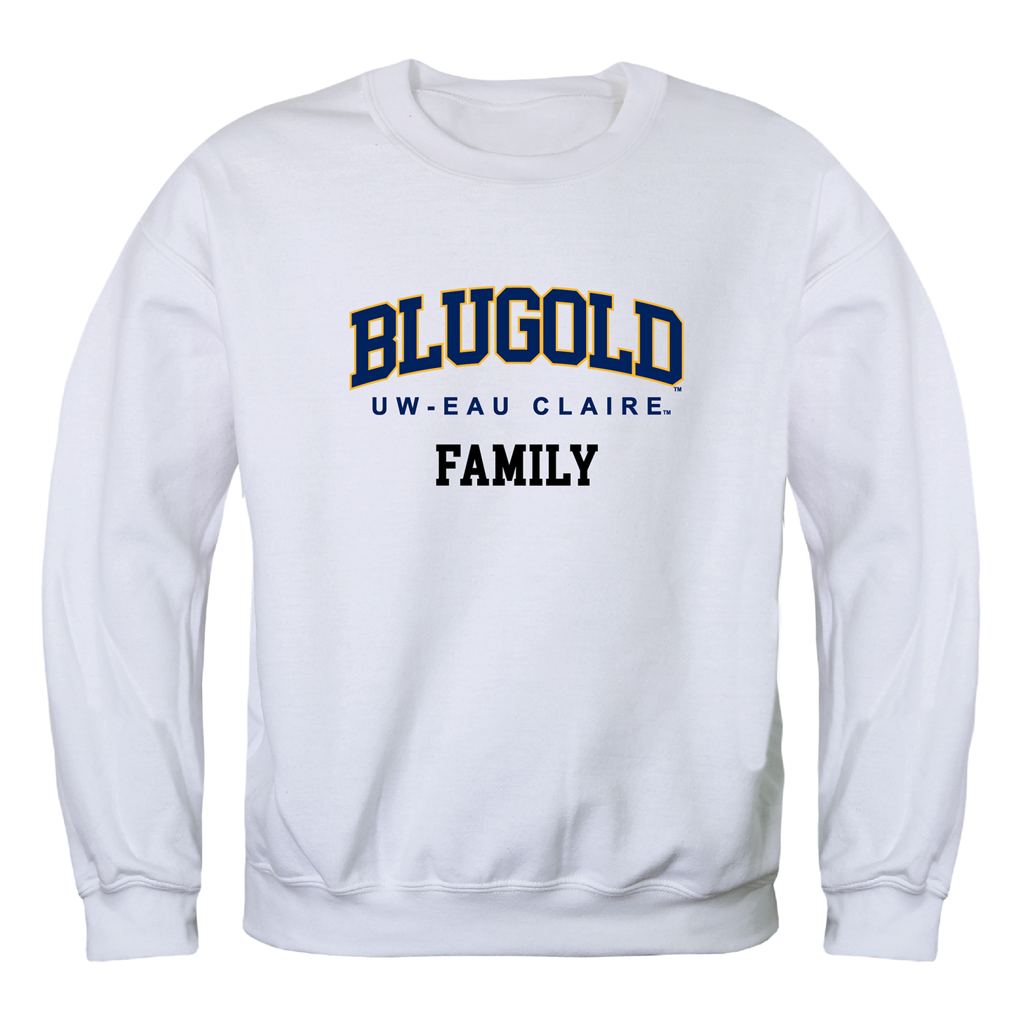 UWEC University of Wisconsin-Eau Claire Blugolds Family Crewneck Pullover Sweatshirt Sweater