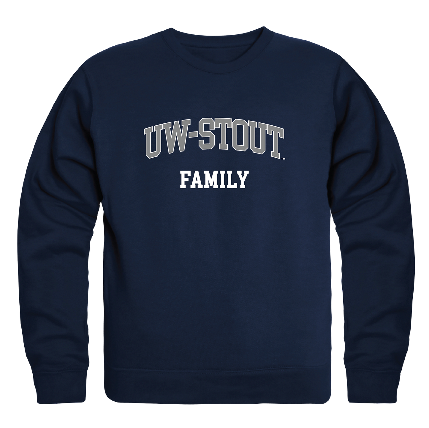 University of Wisconsin-Stout Blue Devils Family Crewneck Pullover Sweatshirt Sweater