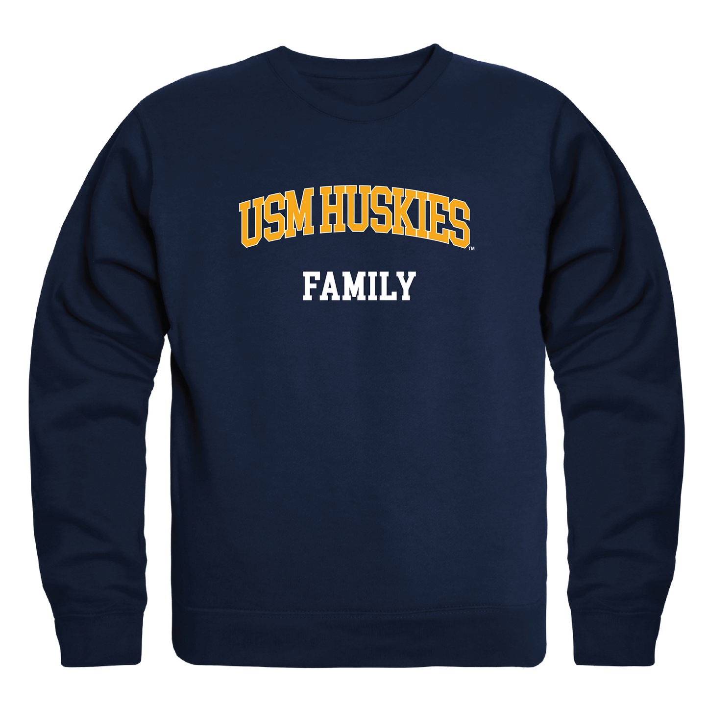 University of Southern Maine Huskies Family Crewneck Pullover Sweatshirt Sweater