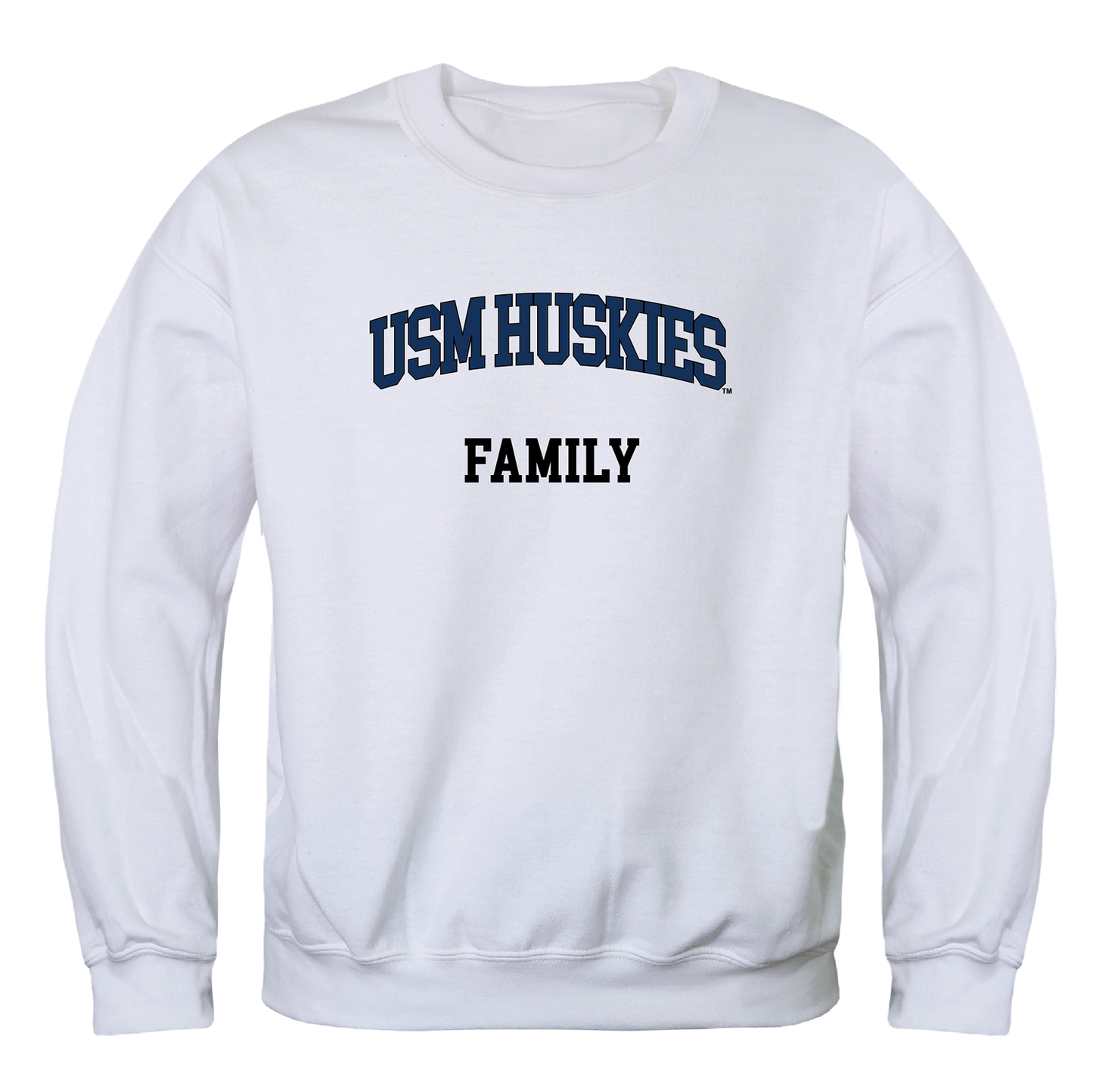 University of Southern Maine Huskies Family Crewneck Pullover Sweatshirt Sweater