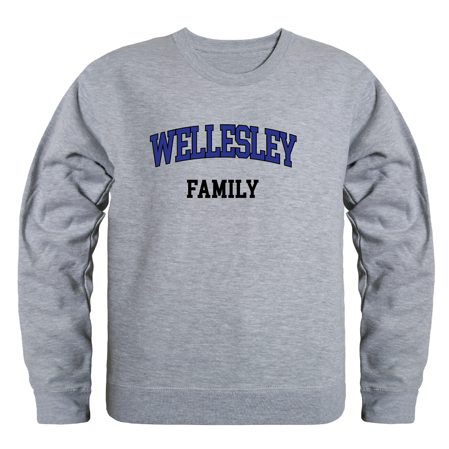 Wellesley College Blue Family Crewneck Pullover Sweatshirt Sweater