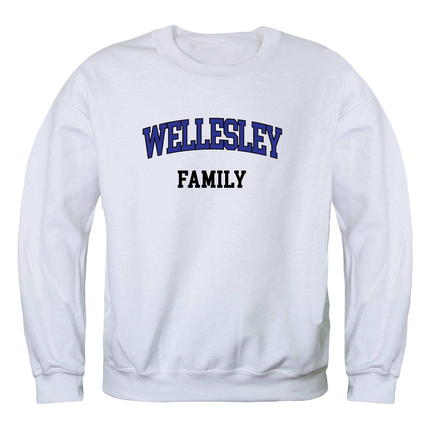 Wellesley College Blue Family Crewneck Pullover Sweatshirt Sweater