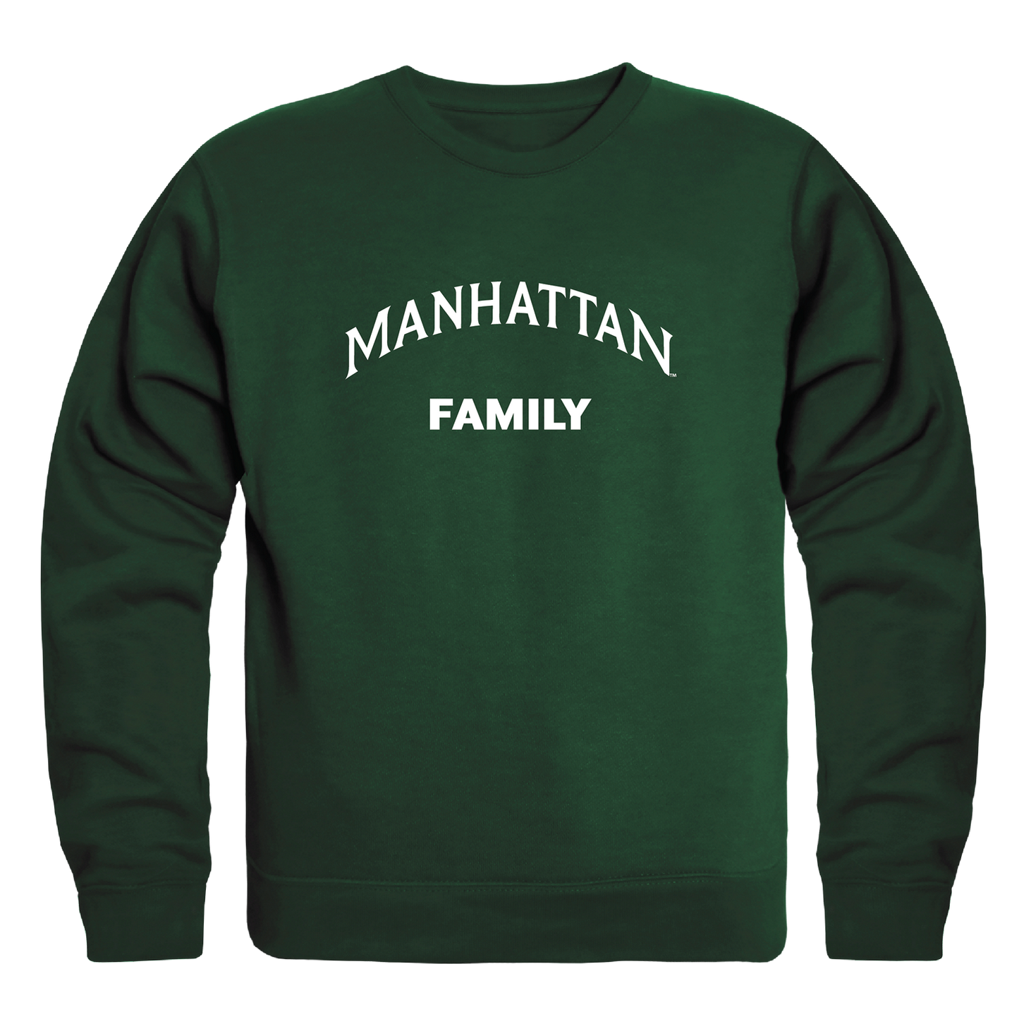 Manhattan Jaspers Family Crewneck Pullover Sweatshirt Sweater