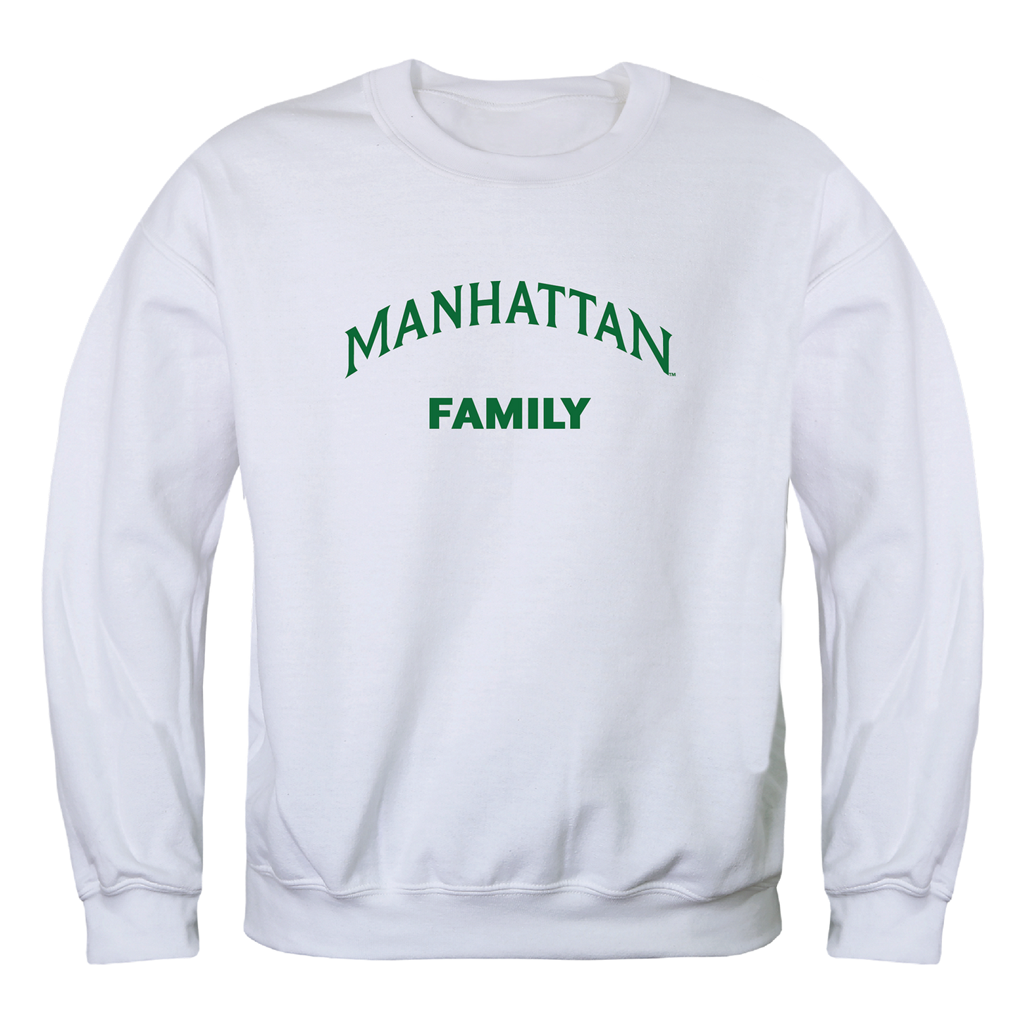 Manhattan Jaspers Family Crewneck Pullover Sweatshirt Sweater