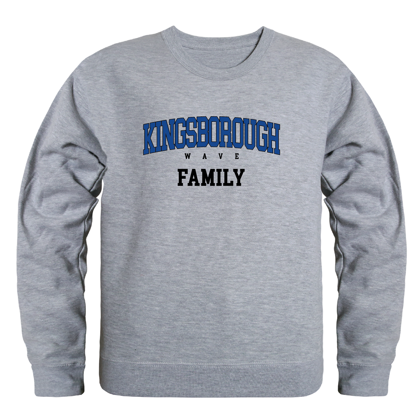 Kingsborough CC The Wave Family Crewneck Pullover Sweatshirt Sweater