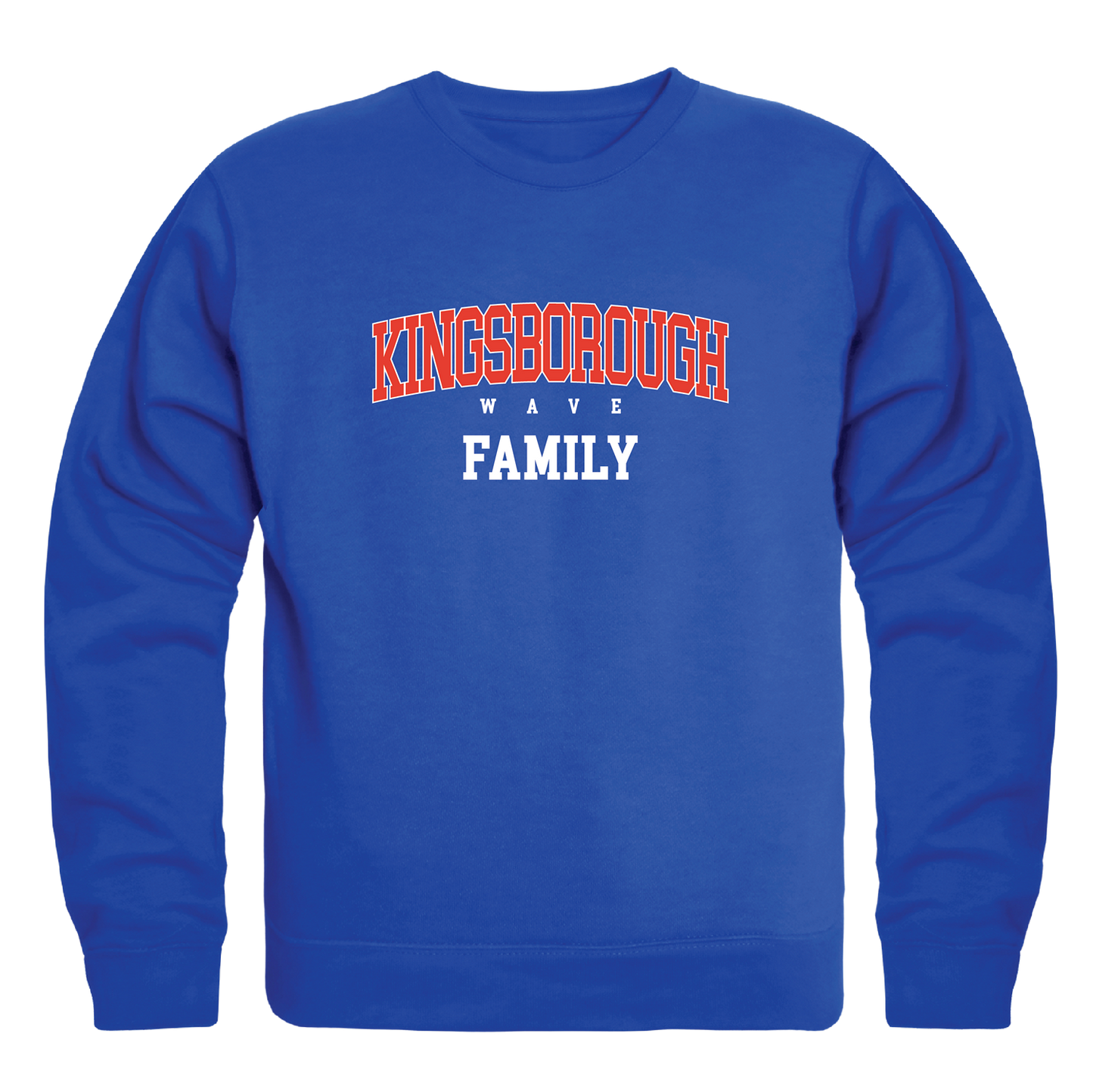 Kingsborough CC The Wave Family Crewneck Pullover Sweatshirt Sweater
