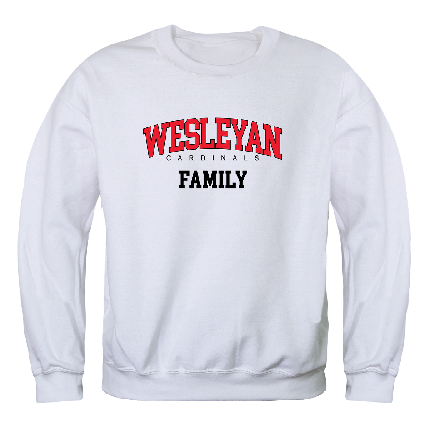 Wesleyan Cardinals Family Crewneck Pullover Sweatshirt Sweater