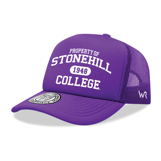 Stonehill College Skyhawks Property College Cap Hat - Purple