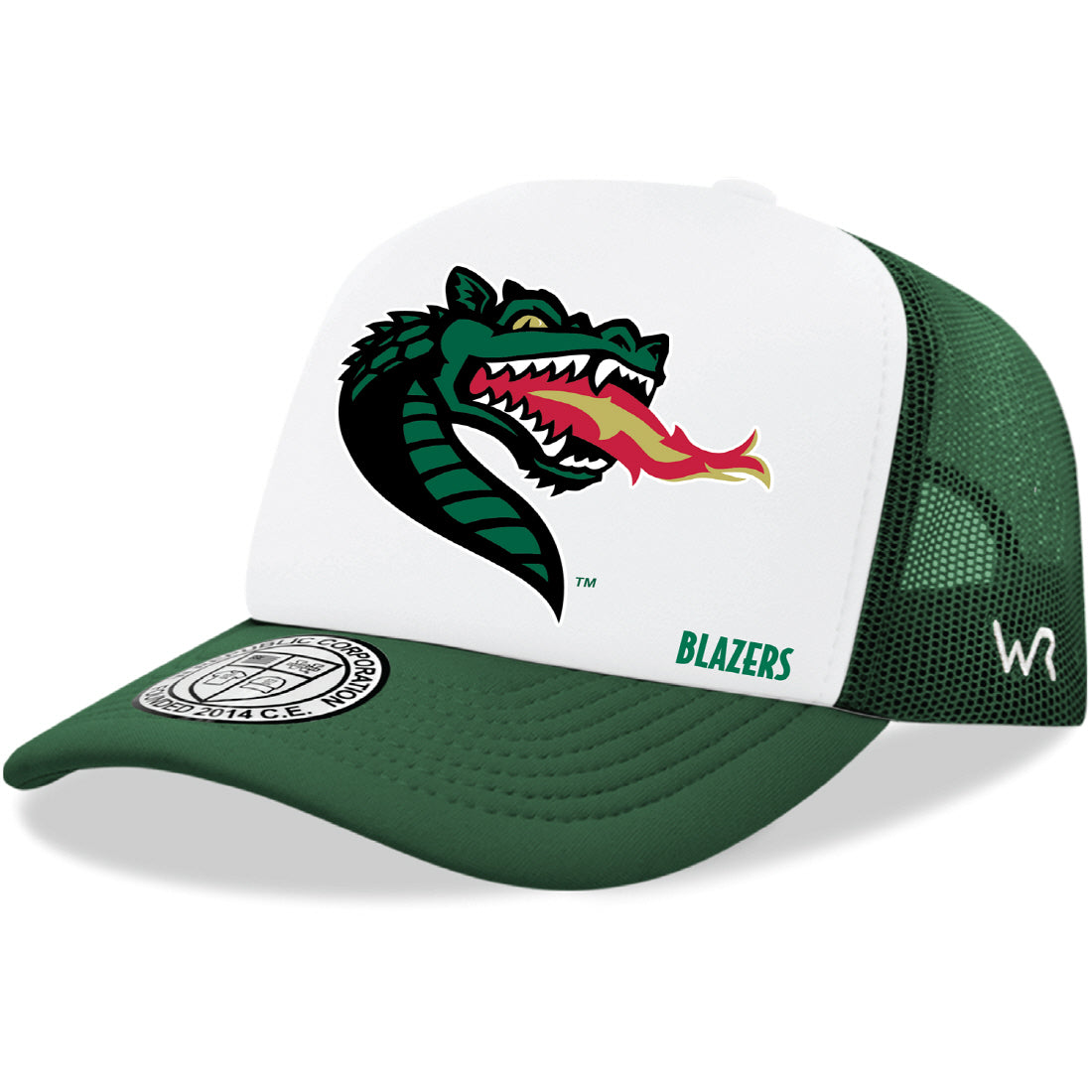 UAB University of Alabama at Birmingham Blazers Jumbo College Cap Hat - Forest Green