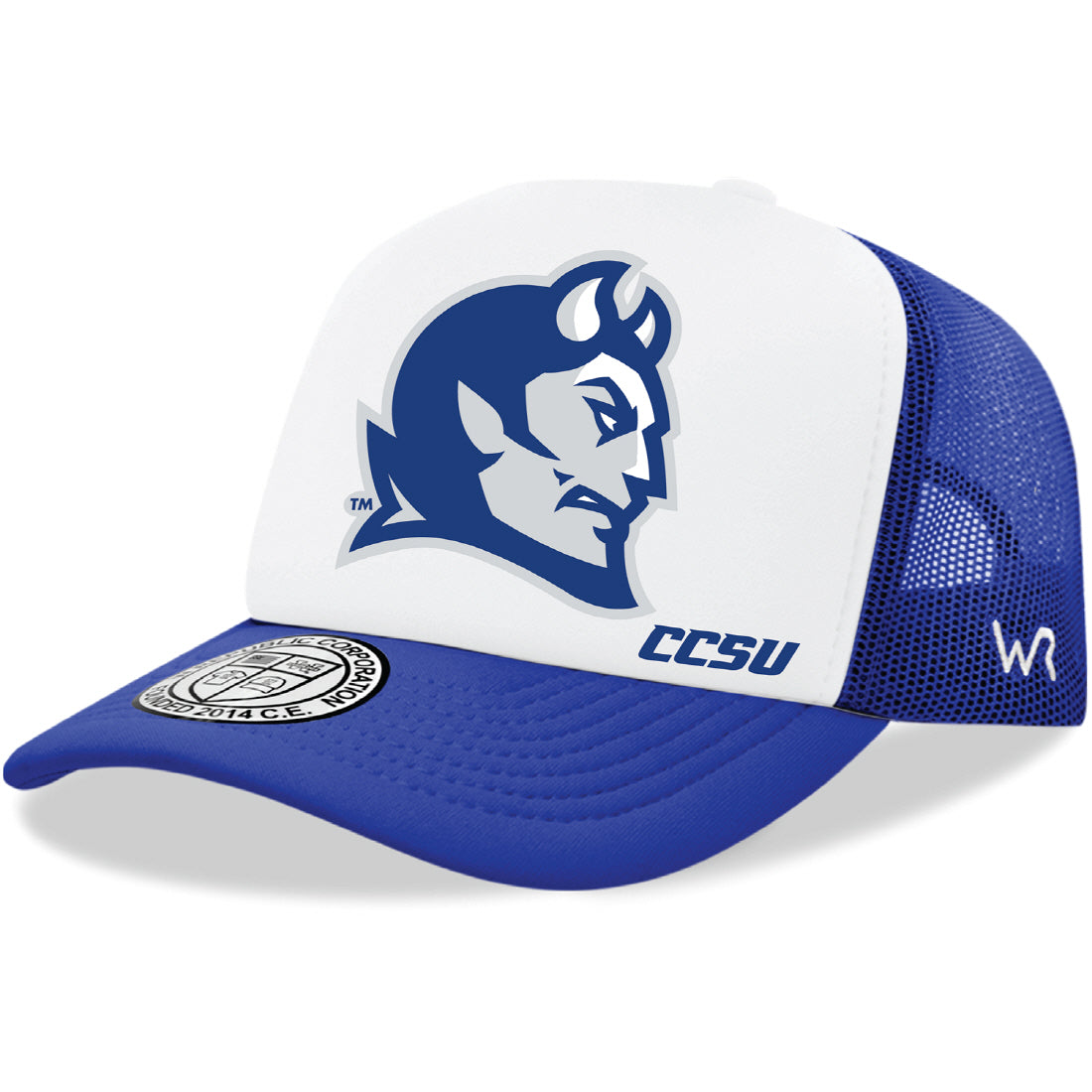 Central Connecticut State University Jumbo College Cap Hat - Royal