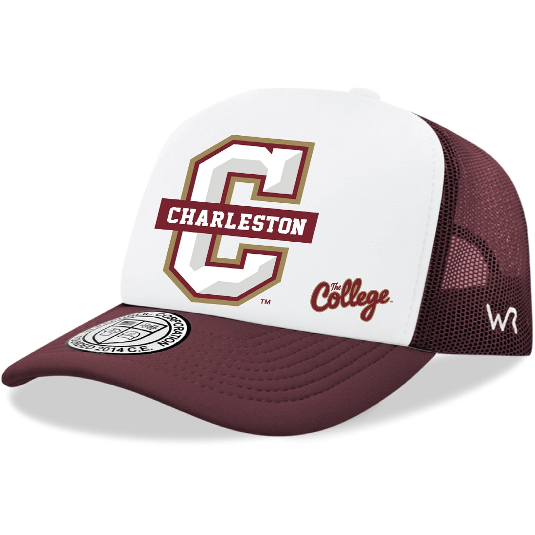 College of Charleston Cougars Jumbo College Cap Hat - Maroon