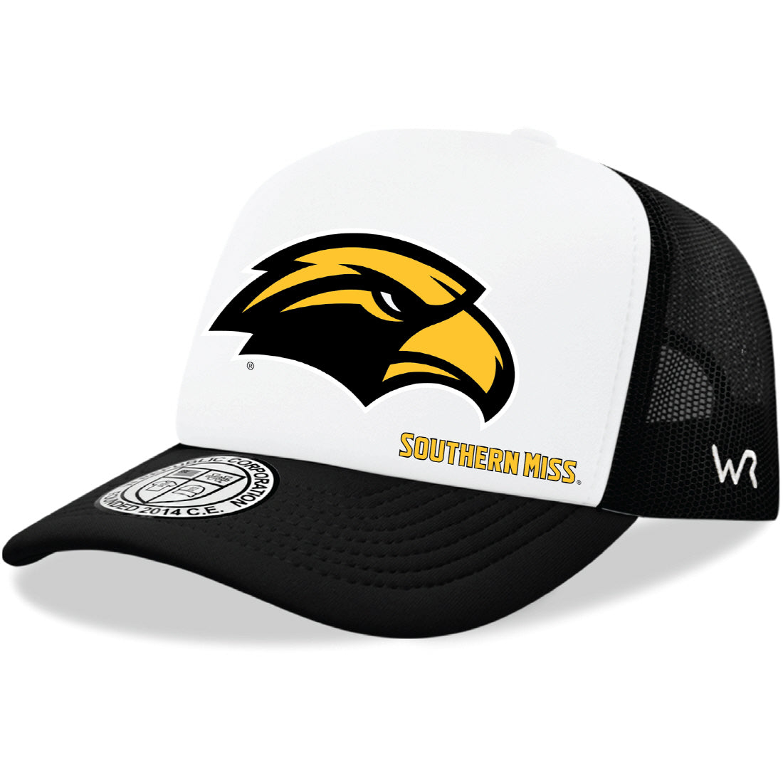 University of Southern Mississippi Golden Eagles Jumbo College Cap Hat - Black