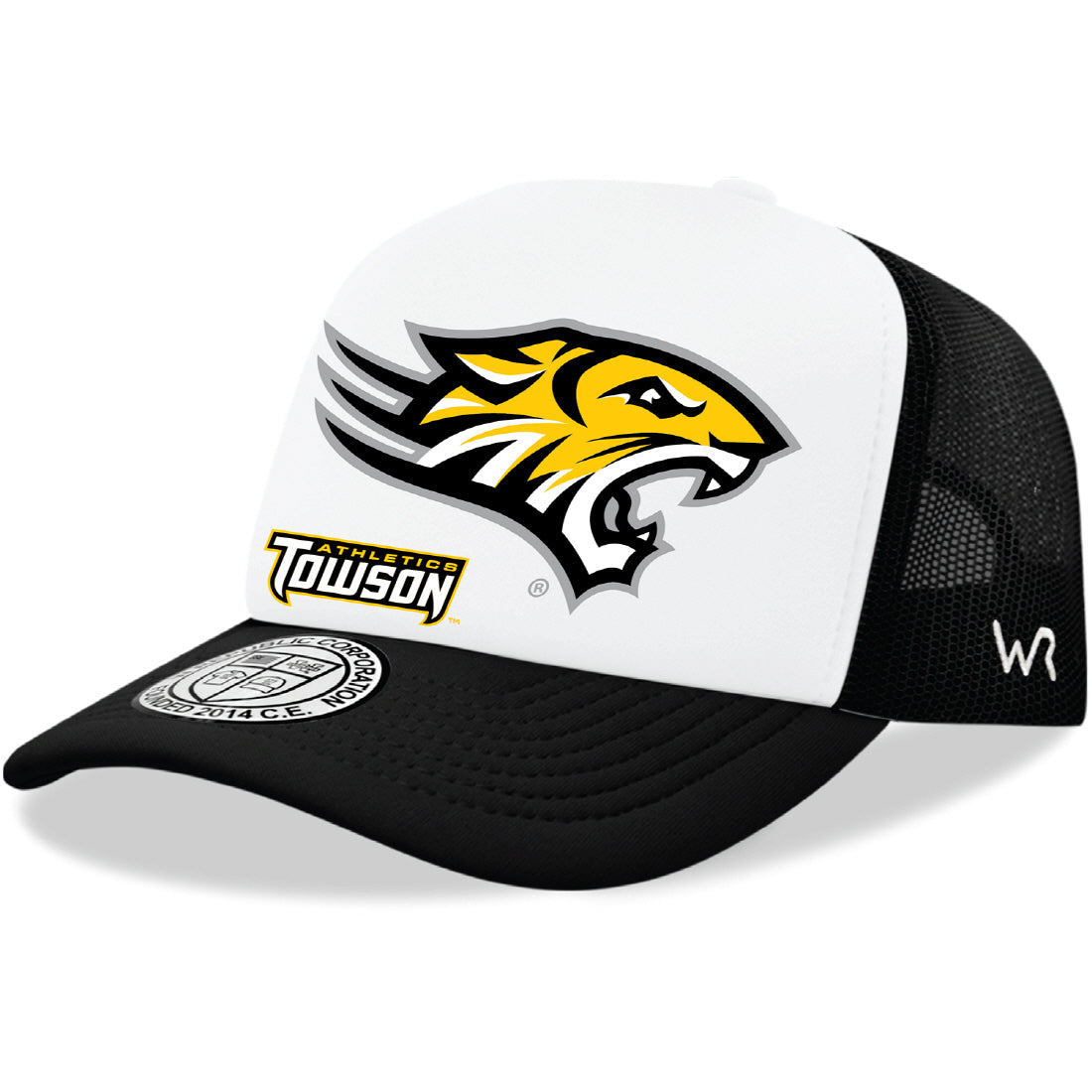 Towson University Tigers Jumbo College Cap Hat - Black