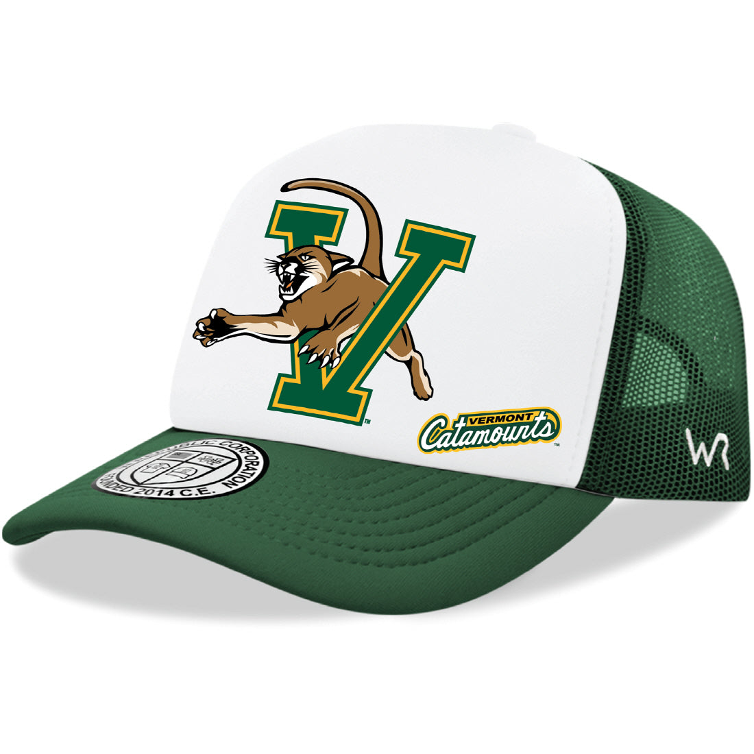 University of Vermont Catamounts Jumbo College Cap Hat - Forest Green