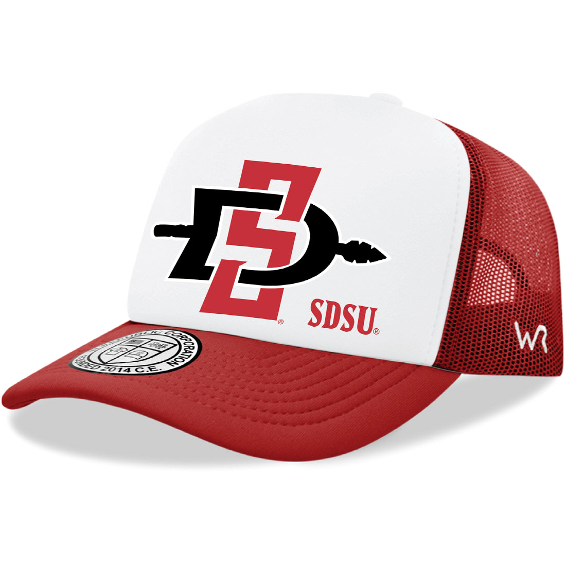 SDSU San Diego State University Aztecs Jumbo College Cap Hat - Red