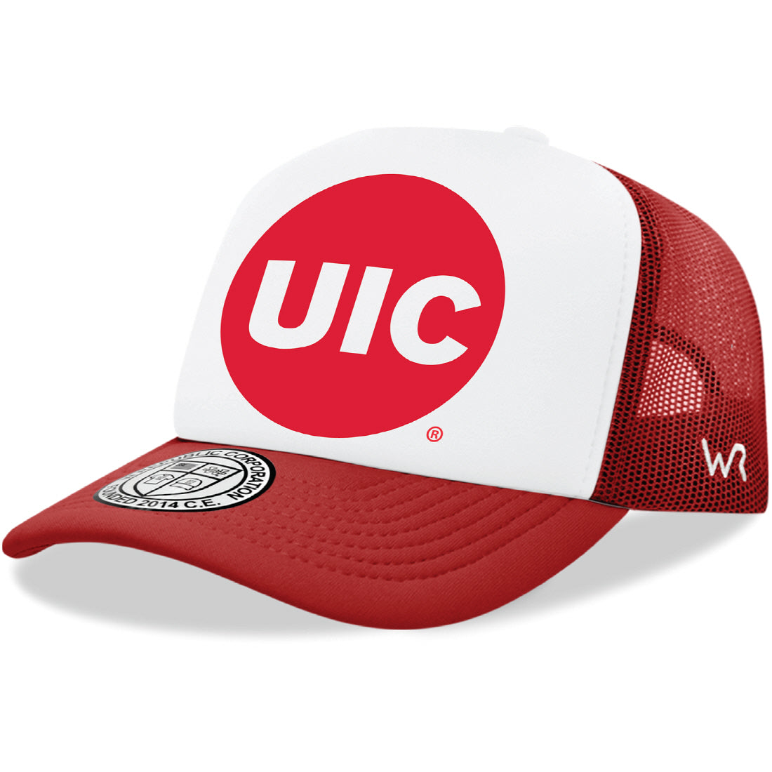 UIC University of Illinois at Chicago Flames Jumbo College Cap Hat - Red