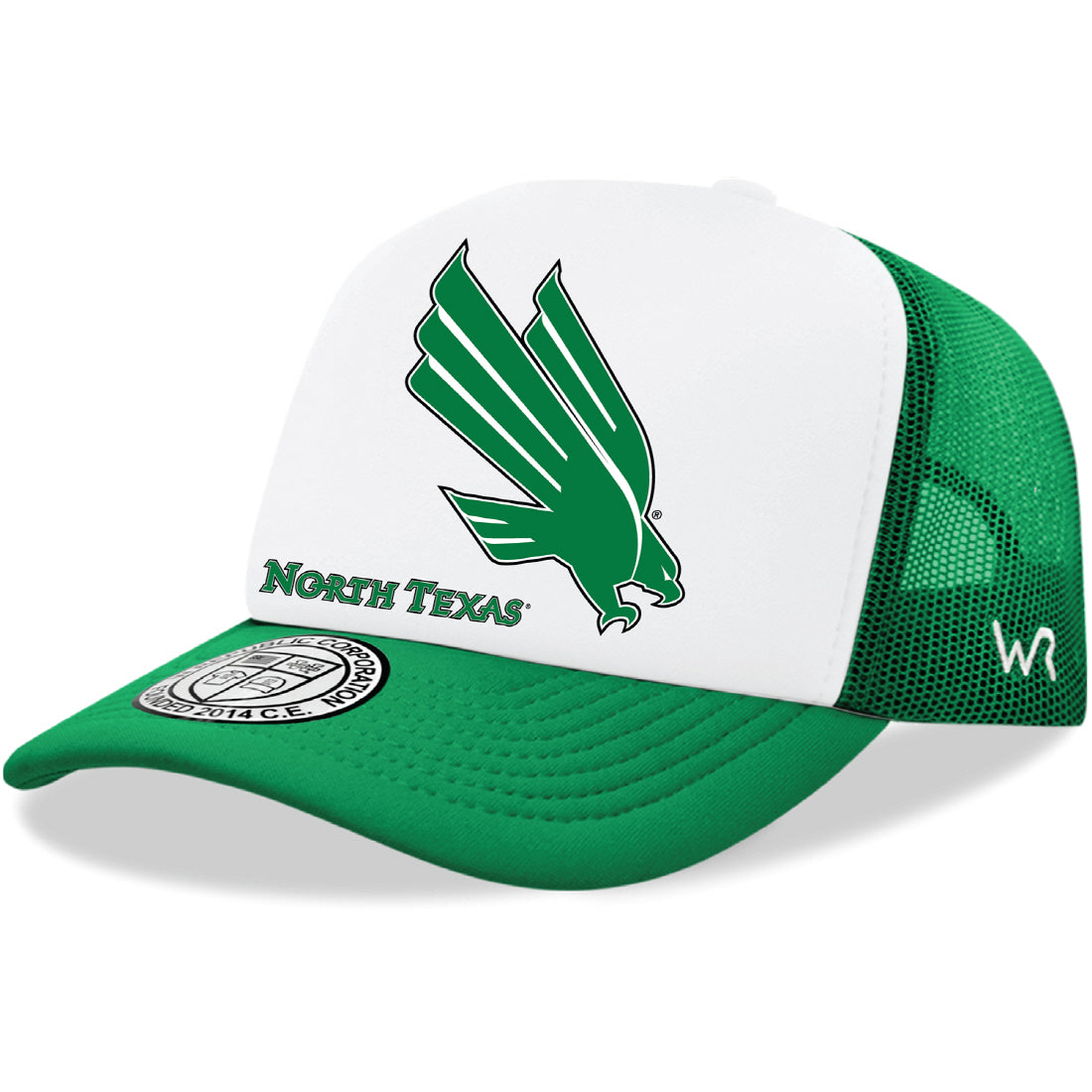 UNT University of North Texas Mean Green Jumbo College Cap Hat - Kelly