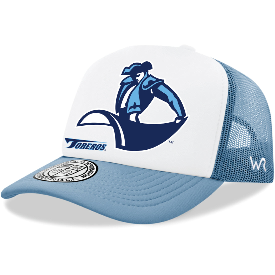 University of San Diego Toreros Jumbo College Cap Hat - Sky