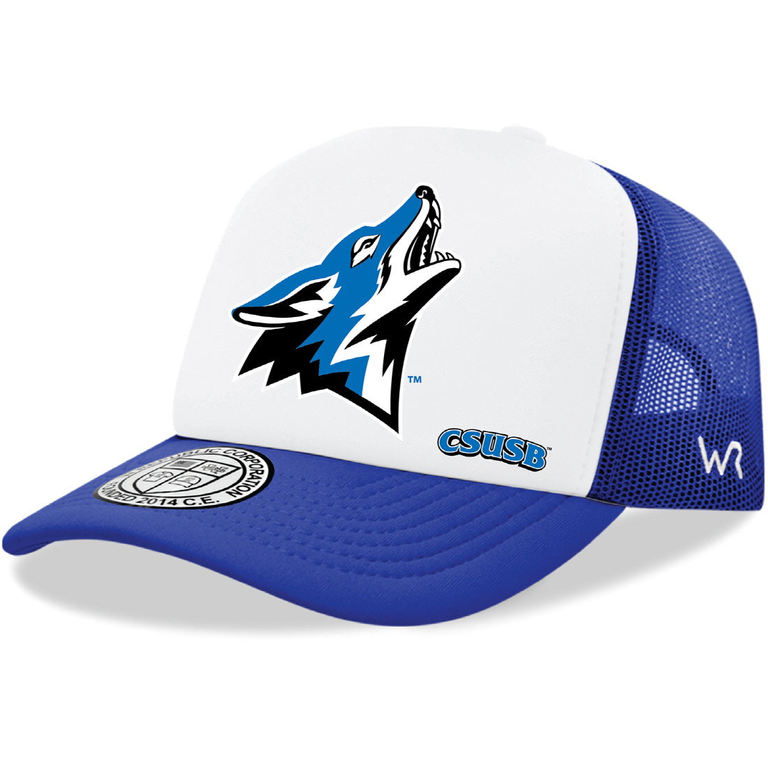 California State University San Bernardino Jumbo College Cap Hat - Royal