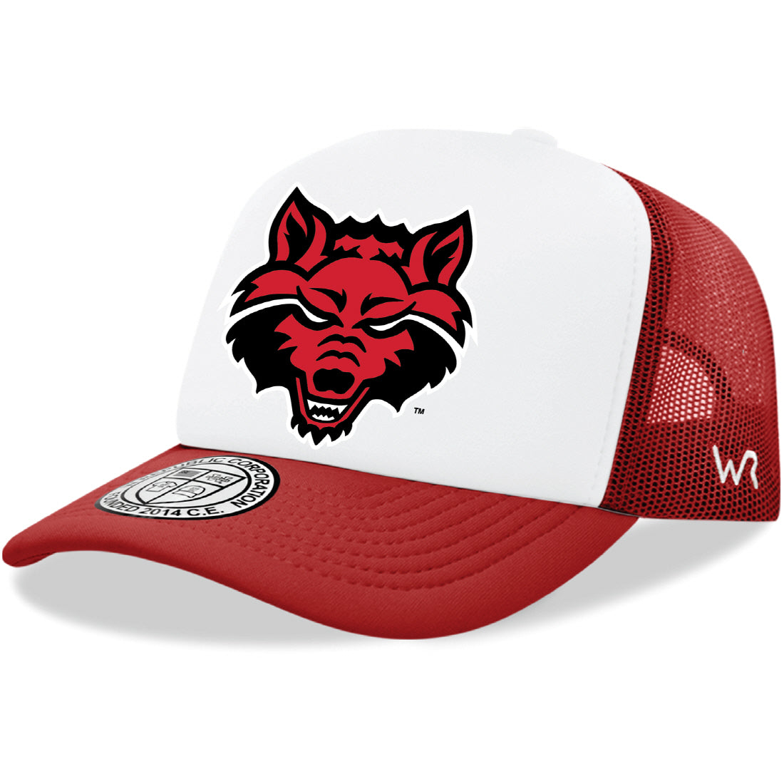 Arkansas State University Red Wolves Jumbo College Cap Hat - Red