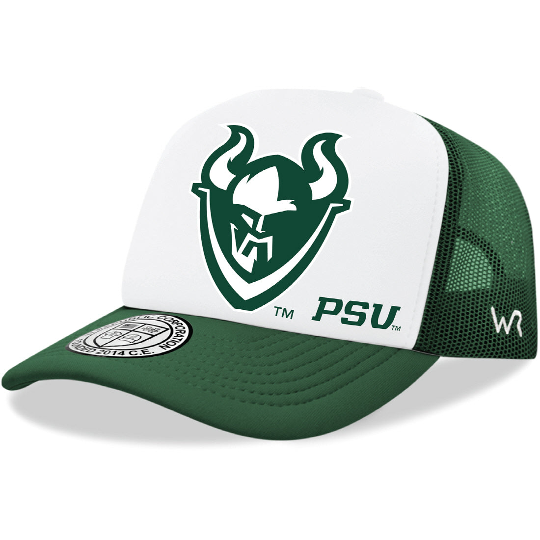 Portland State University Vikings Jumbo College Cap Hat - Forest Green