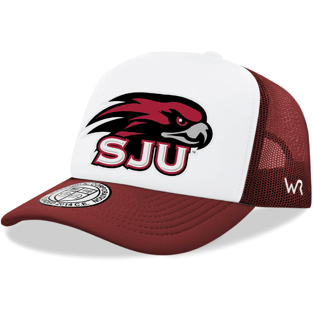 Saint Joseph's University Hawks Jumbo College Cap Hat - Cardinal