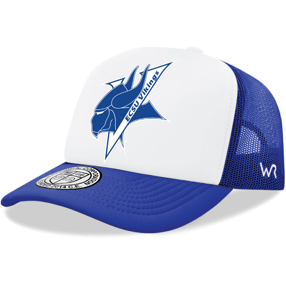 Elizabeth City State University Vikings Jumbo College Cap Hat - Royal