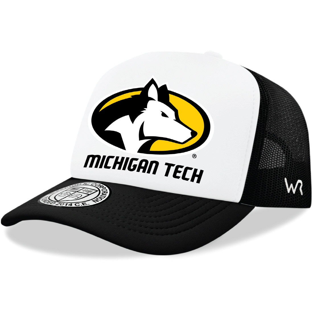 Michigan Technological University Huskies Jumbo College Cap Hat - Black