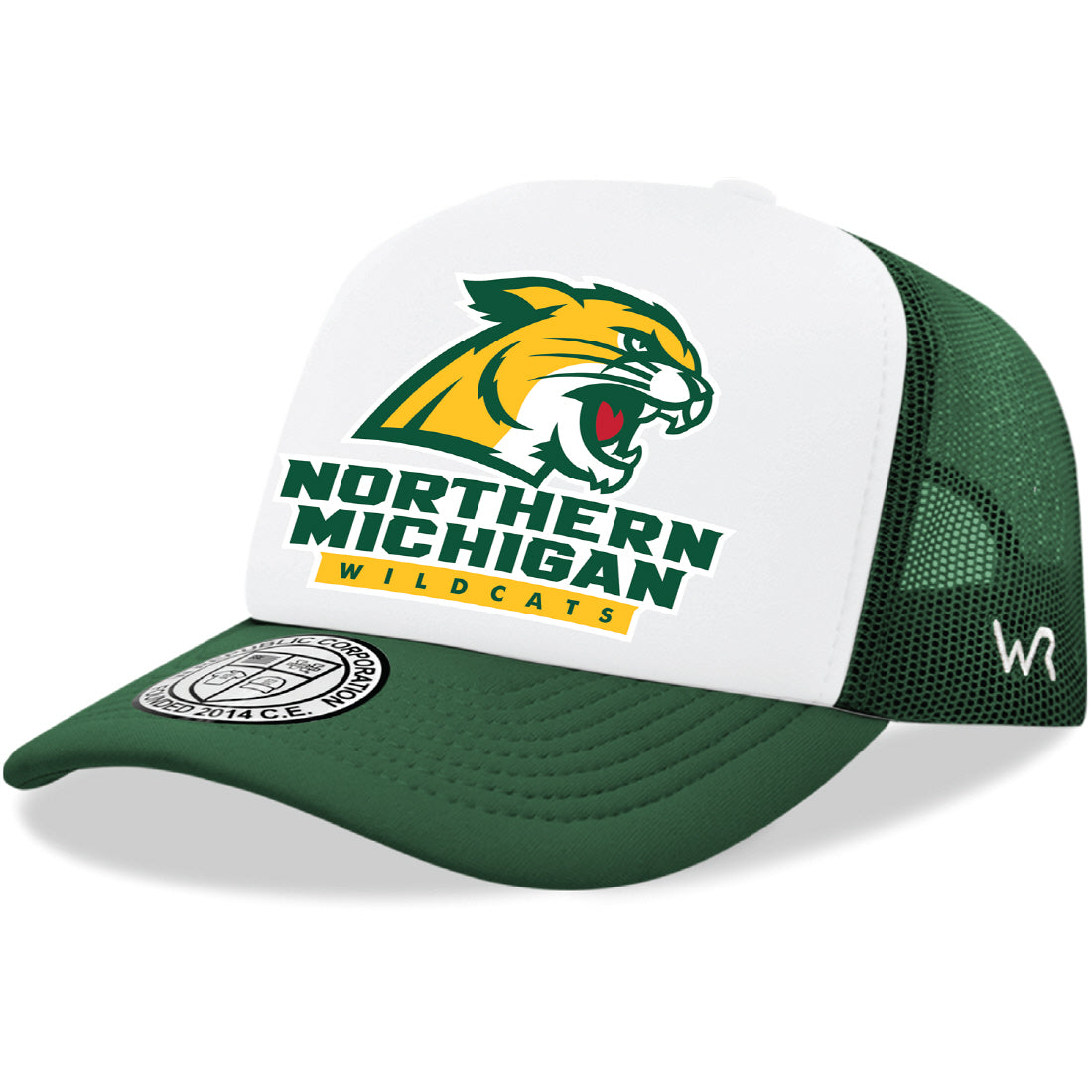 NMU Northern Michigan University Wildcats Jumbo College Cap Hat - Forest Green