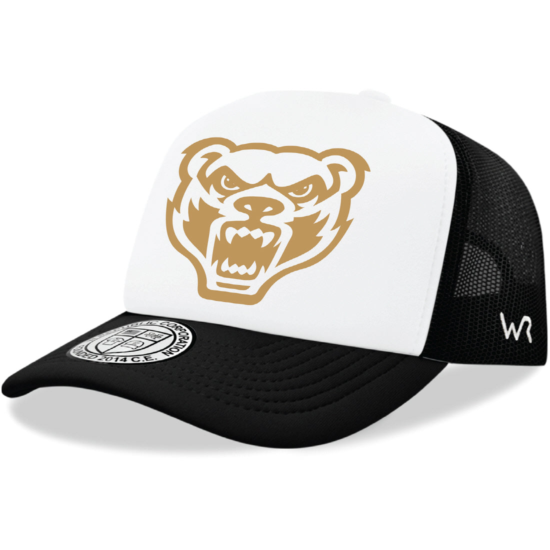 Oakland University Golden Grizzlies Jumbo College Cap Hat - Black