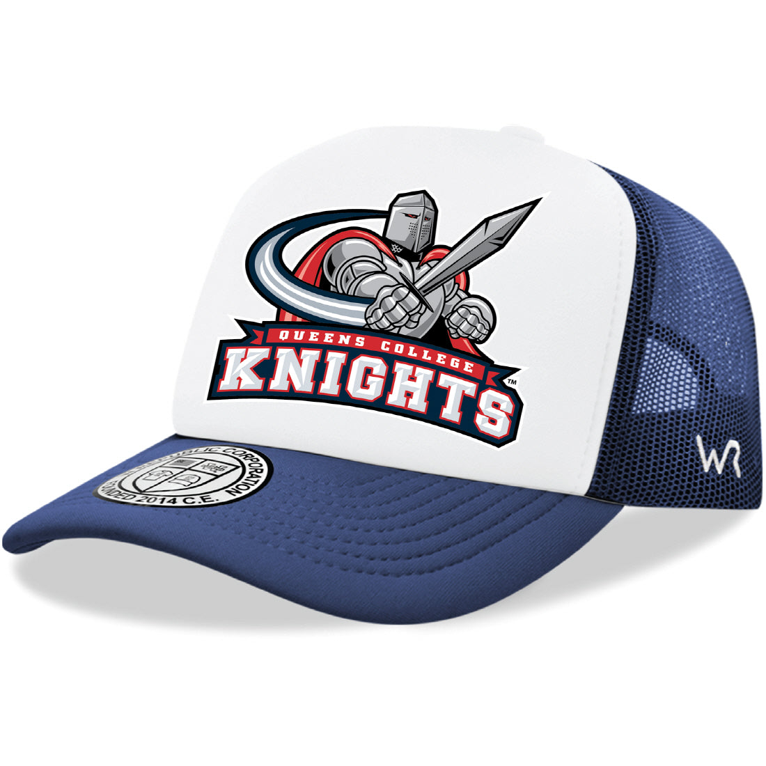 Queens College Knights Jumbo College Cap Hat - Navy