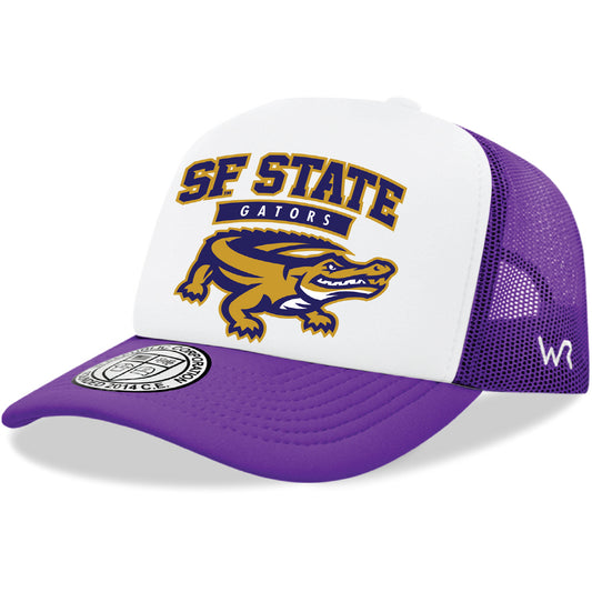 SFSU San Francisco State University Gators Jumbo College Cap Hat - Purple