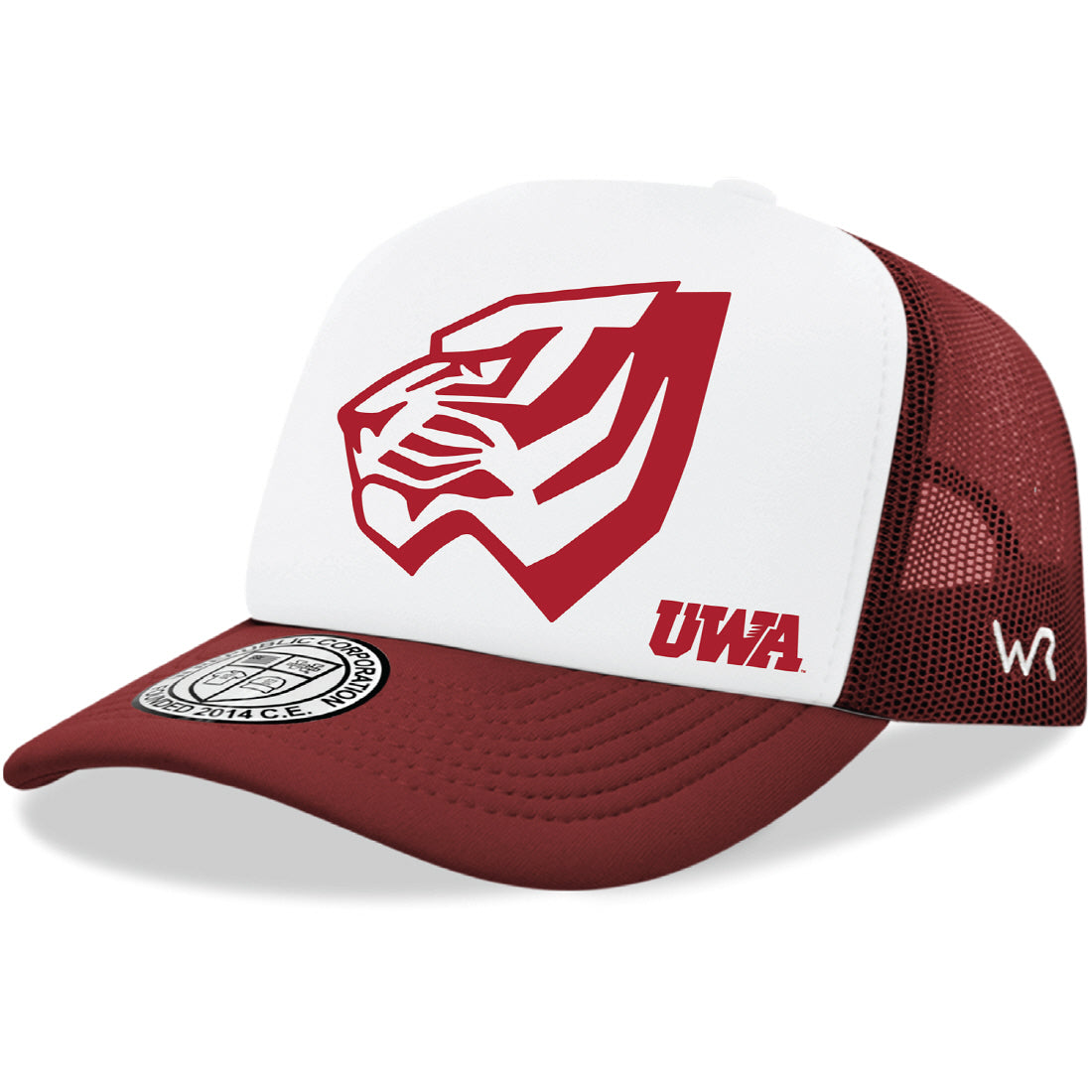 The University of West Alabama Tigers Jumbo College Cap Hat - Cardinal