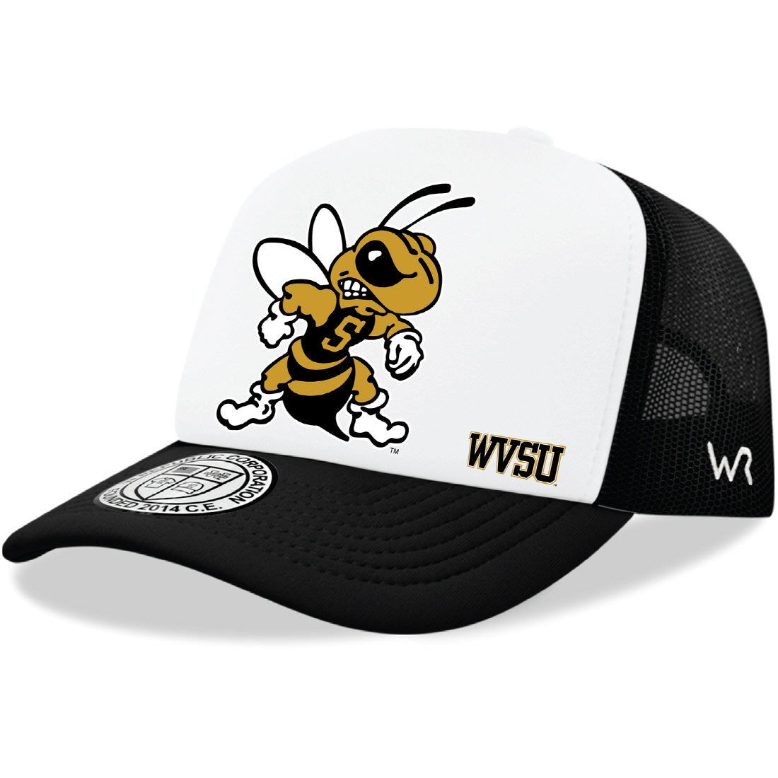 WVSU West Virginia State University Yellow Jackets Jumbo College Cap Hat - Black