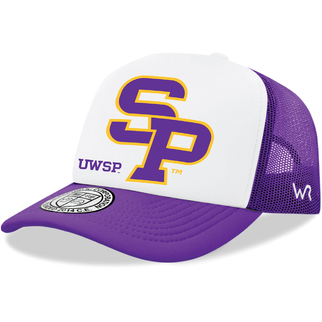 University of Wisconsin-Stevens Point Jumbo College Cap Hat - Purple