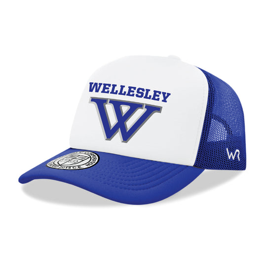 Wellesley College Blue Jumbo College Cap Hat - Royal